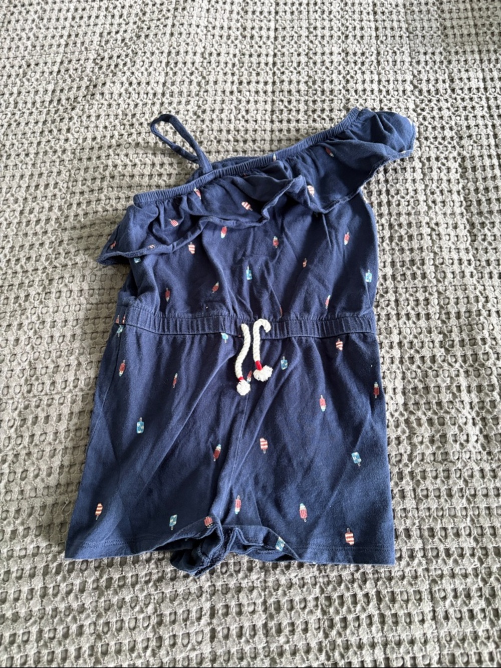 Carter's Navy girls Romper with Popsicle Accent